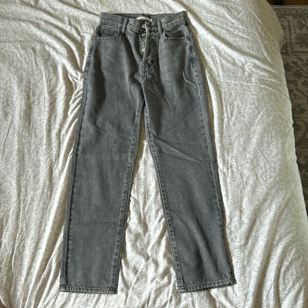 PacSun Gray High Rise Straight Jeans